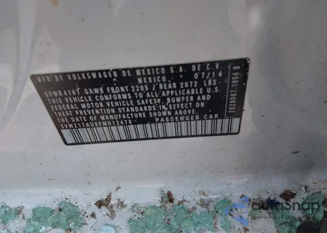 2015 Volkswagen Golf Tsi S 4-Door from USA, damaged, VIN 3VW217AU8FM012478